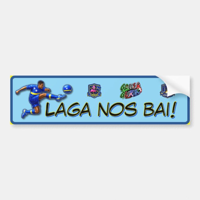 Pegatina Para Coche Curazao Vamos (Frente)