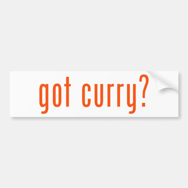 Pegatina Para Coche ¿curry conseguido? (Frente)