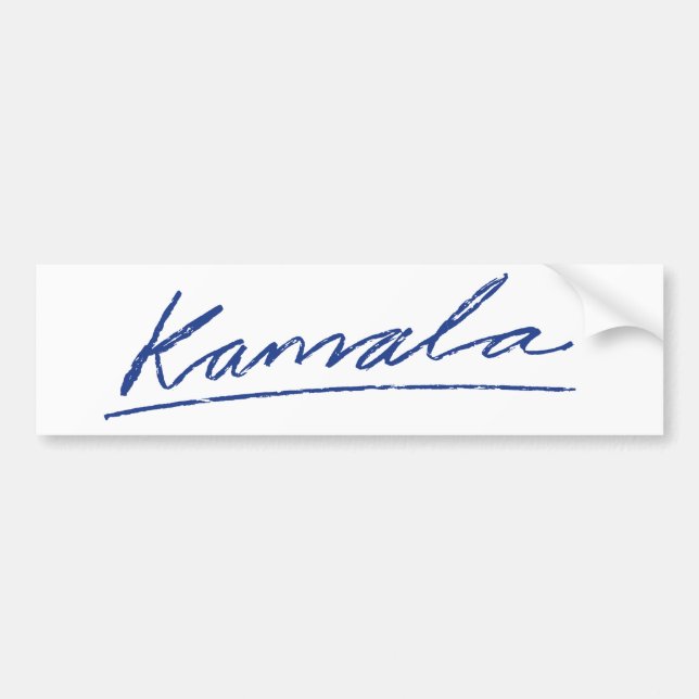 Pegatina Para Coche Cursiva de Kamala (Frente)