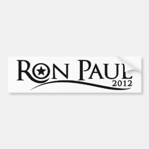 Pegatina Para Coche Curva de Ron Paul 2012