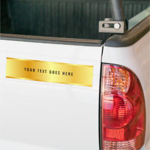 Pegatina Para Coche Custom Elegant Faux Gold Modern Glamorous Template