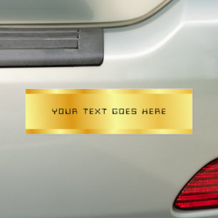 Pegatina Para Coche Custom Elegant Faux Gold Modern Glamour Template