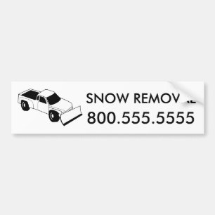 Pegatina Para Coche custom snow removal : snow plow truck