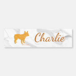 Pegatina Para Coche Customizable French Bulldog Pastel - Frenchie