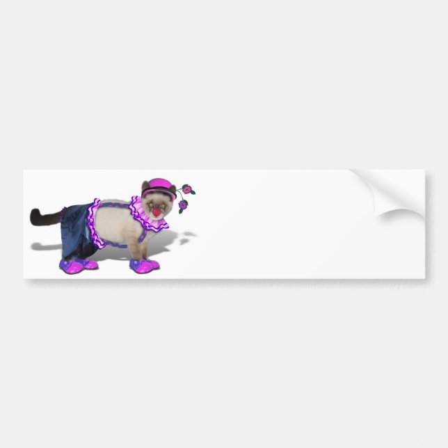 Pegatina Para Coche Cute Clown Kitty (Frente)