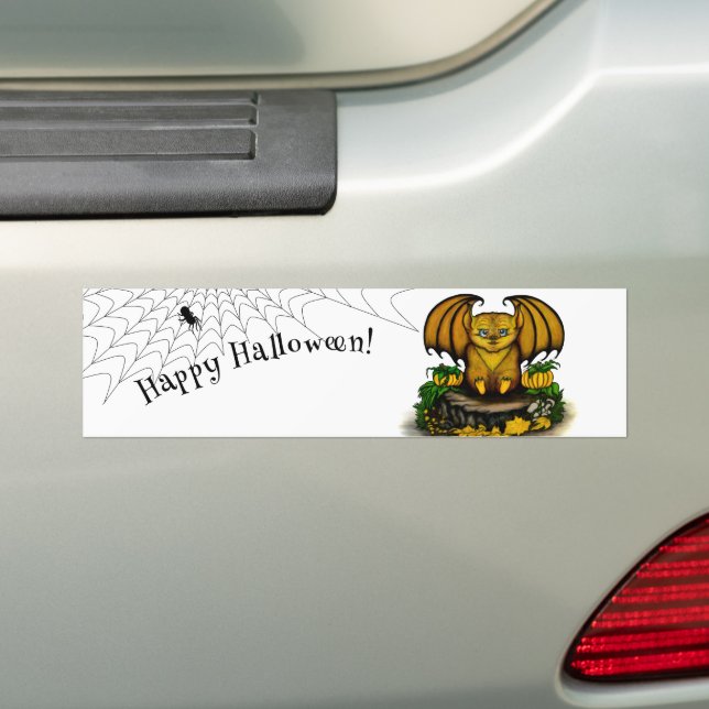 Pegatina Para Coche Cute Halloween Bat (en coche)
