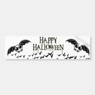 Pegatina Para Coche Cute Halloween Personalizado Bat