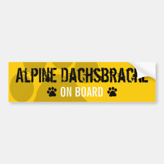 Pegatina Para Coche Dachsbracke alpino a bordo