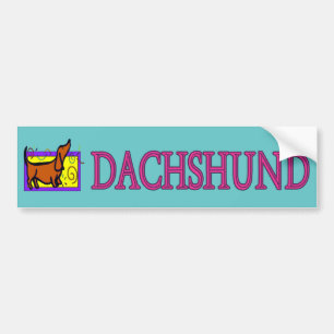Pegatina Para Coche Dachshund