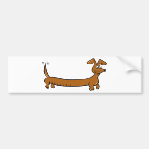 Pegatina Para Coche Dachshund de Doxie
