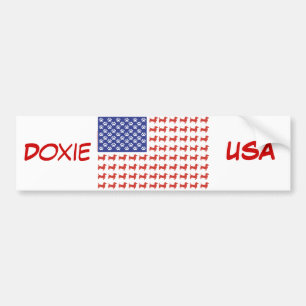 Pegatina Para Coche Dachshund de Estados Unidos
