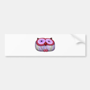 Pegatina Para Coche dainty fushcia owl