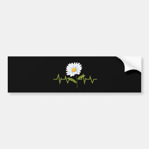 Pegatina Para Coche Daisy Heartbeat