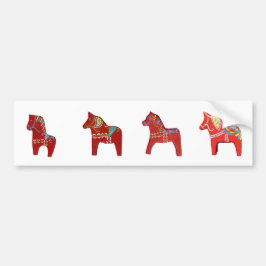 Pegatina Para Coche Dala Horses Bumper Sticker