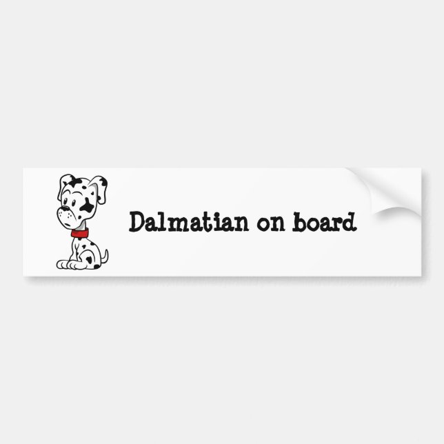 Pegatina Para Coche Dalmatian Puppy (Frente)