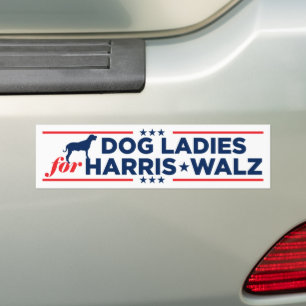 Pegatina Para Coche Damas de perro para Harris Walz 2024