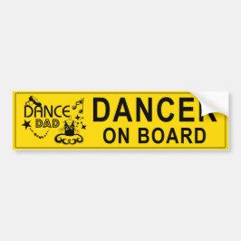 Pegatina Para Coche Dance Dad Bumper Sticker