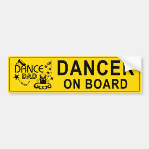 Pegatina Para Coche Dance Dad Bumper Sticker