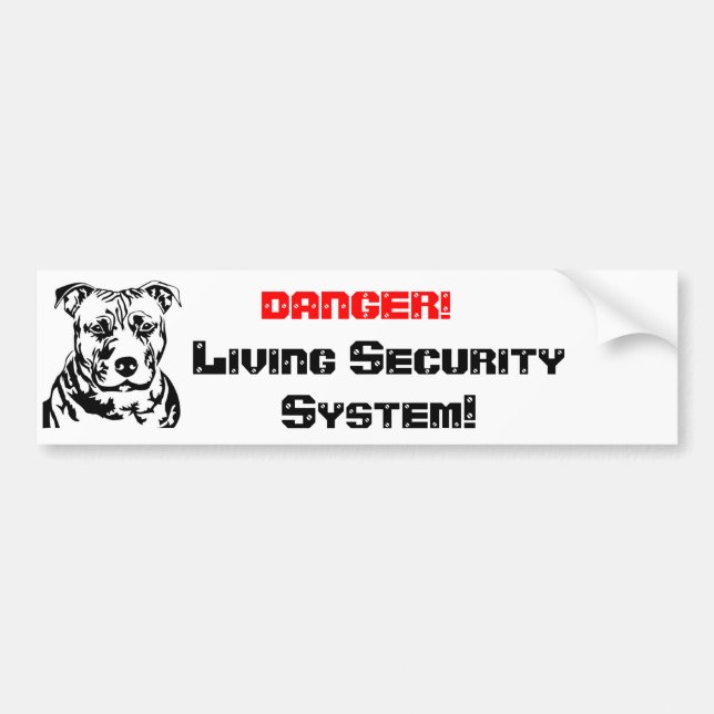 Pegatina Para Coche DANGER! , Living Sec… (Frente)