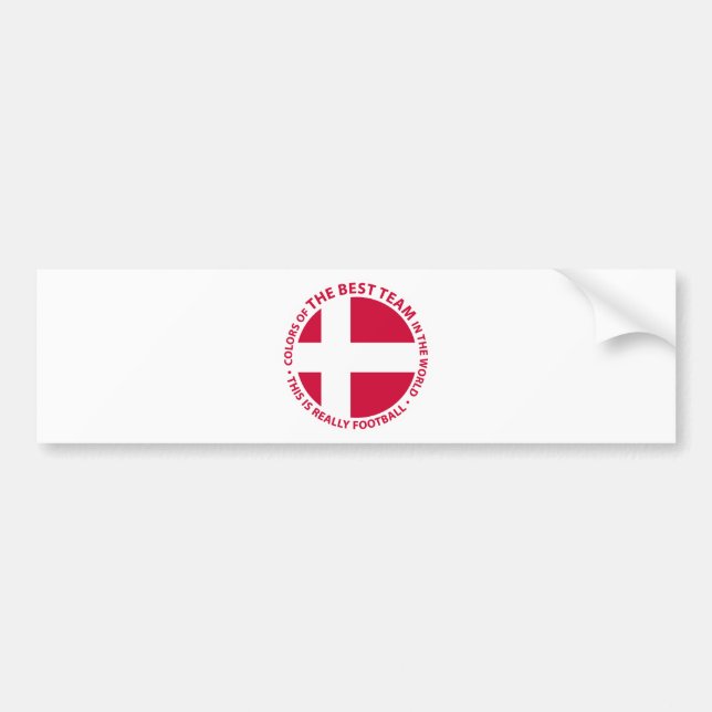 Pegatina Para Coche Danmark Shield (Frente)