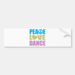Pegatina Para Coche Danza del amor de la paz