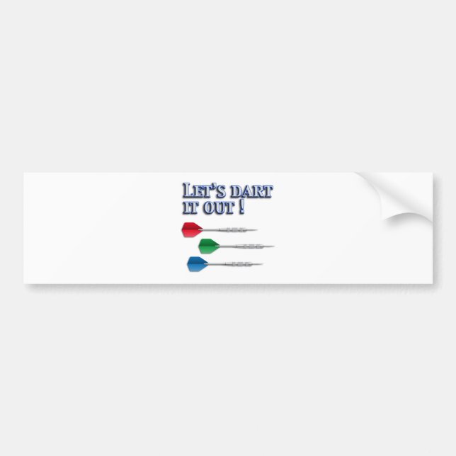 Pegatina Para Coche Dardos (Frente)