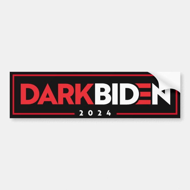 Pegatina Para Coche Dark Biden 2024 (Frente)