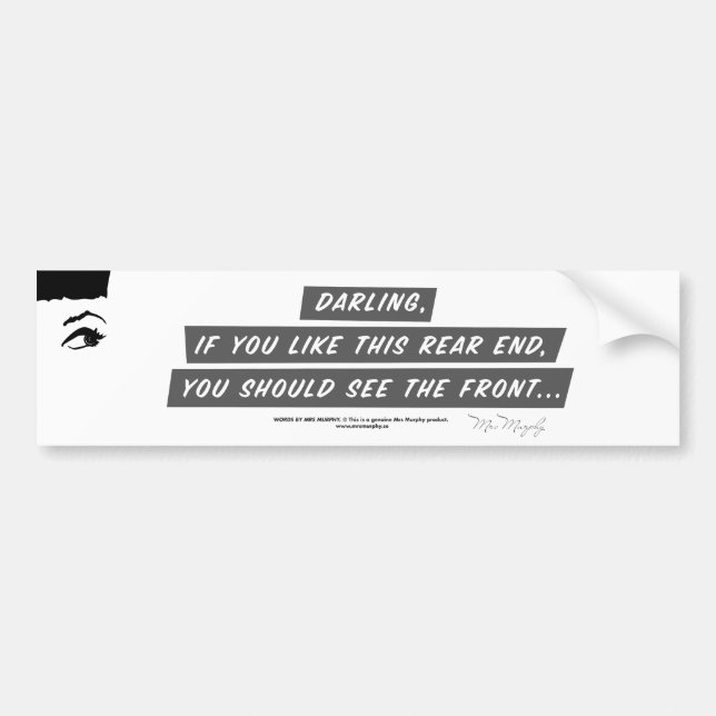 Pegatina Para Coche Darling, if you like this rear end, you should see (Frente)