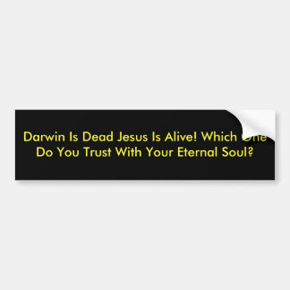 Pegatina Para Coche ¡Darwin es Jesús muerto está vivo! Cuál le hace…