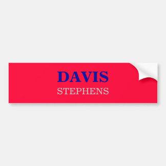 PEGATINA PARA COCHE DAVIS, STEPHENS