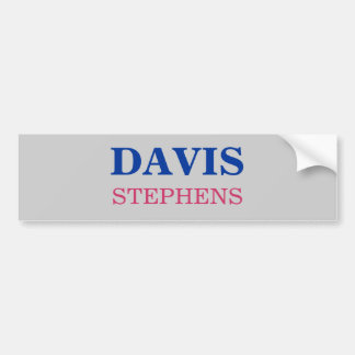 PEGATINA PARA COCHE DAVIS, STEPHENS