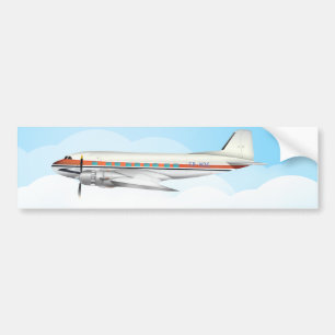 PEGATINA PARA COCHE DC-3
