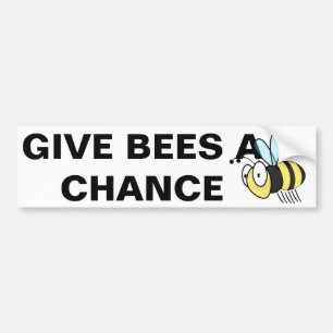 Pegatina Para Coche Dé a abejas una oportunidad