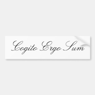 Pegatina Para Coche De Cogito suma ergo