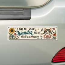 Pegatina para coche de gato lindo No todos los que