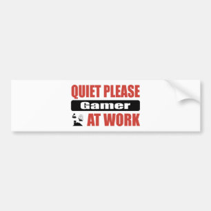 Pegatina Para Coche De la tranquilidad videojugador por favor en el