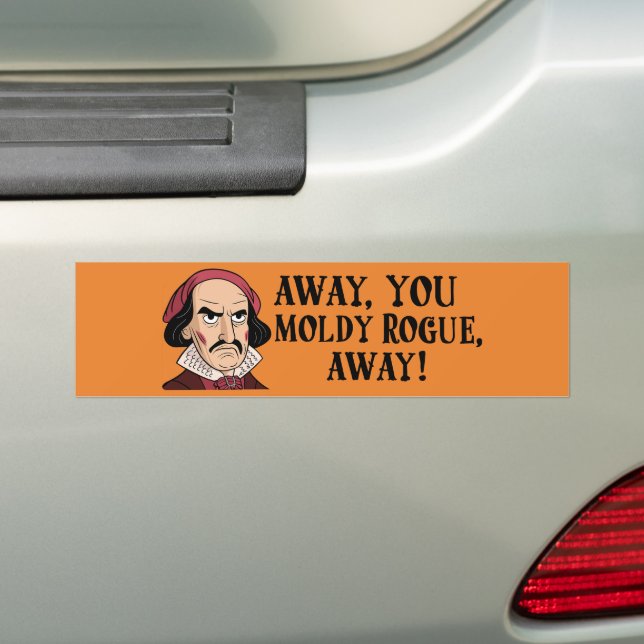 Pegatina Para Coche De lejos, Moldy Rogue: Clásico Funny (en coche)