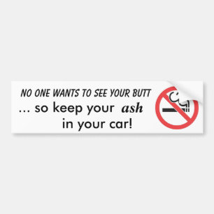 Pegatina Para Coche De no fumadores