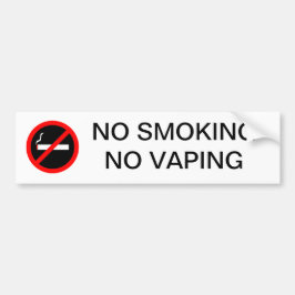 PEGATINA PARA COCHE DE NO FUMADORES NINGÚN RÓTULO DE VAPING