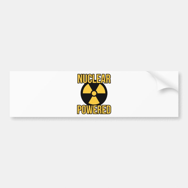 Pegatina Para Coche De propulsión nuclear (Frente)