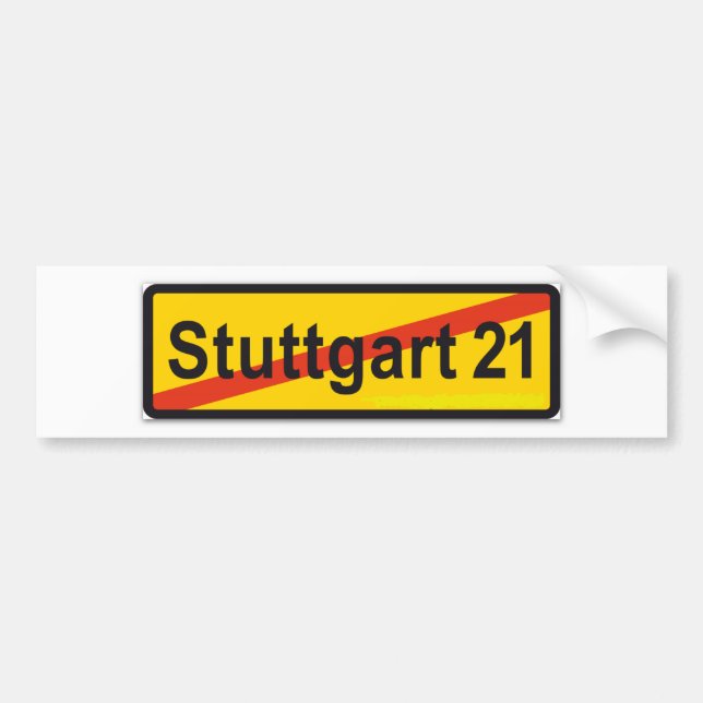 Pegatina Para Coche De Stuttgart 21 (Frente)