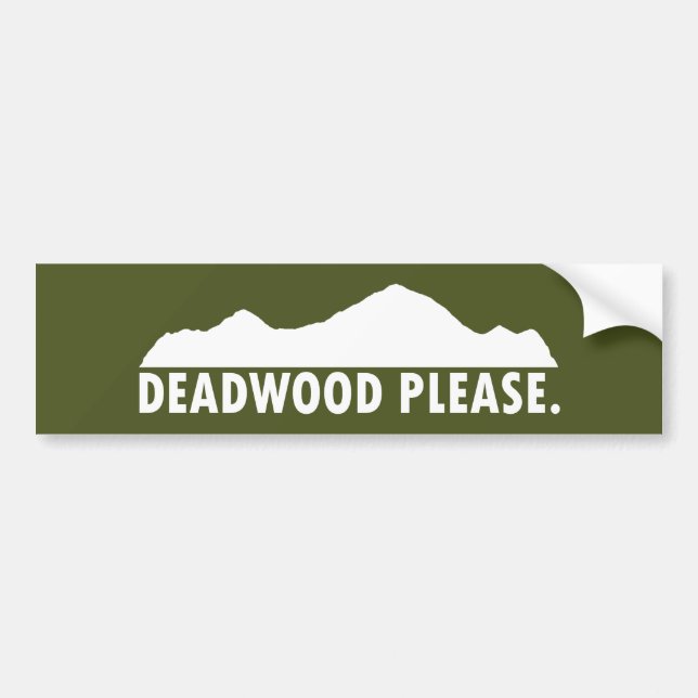Pegatina Para Coche Deadwood South Dakota Please (Frente)