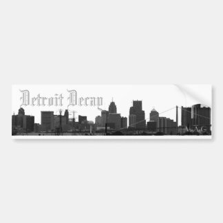 Pegatina Para Coche Decaimiento de Detroit (pegatina del horizonte)
