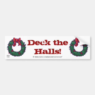 Pegatina Para Coche Deck the Halls Boughs of Holly