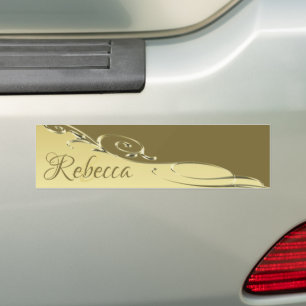 Pegatina Para Coche Decoración metalizado de oro de lujo sobre oro mil