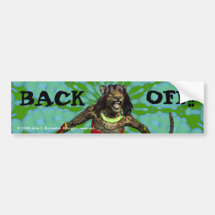 Pegatina Para Coche Defiance "Back Off" Bumper Sticker