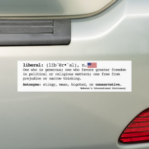 Pegatina Para Coche Definición de demócrata liberal