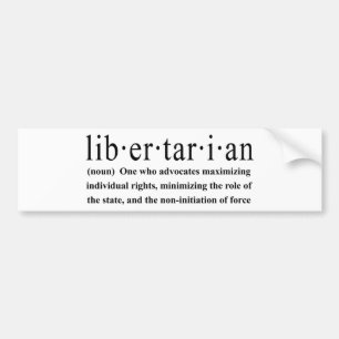 Pegatina Para Coche Definición libertaria