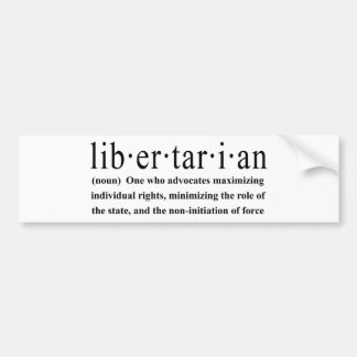 Pegatina Para Coche Definición libertaria