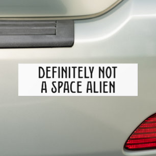Pegatina Para Coche Definitivamente No Es Un Extranjero Espacial